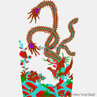 svg矢量绣花图下载