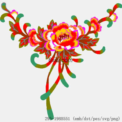 svg矢量绣花图下载