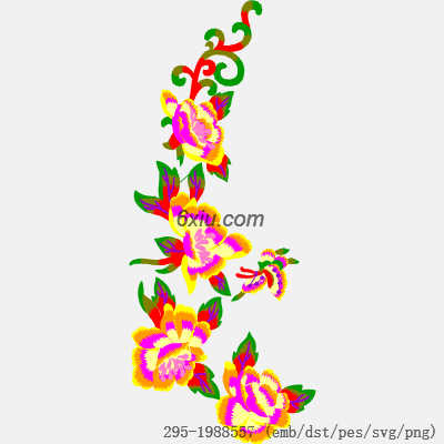 svg矢量绣花图下载