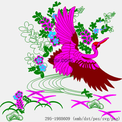 svg矢量绣花图下载