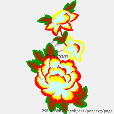 svg矢量绣花图下载