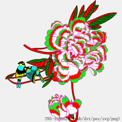 svg矢量绣花图下载