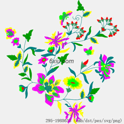 svg矢量绣花图下载