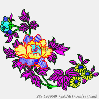 svg矢量绣花图下载