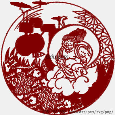 svg矢量绣花图下载