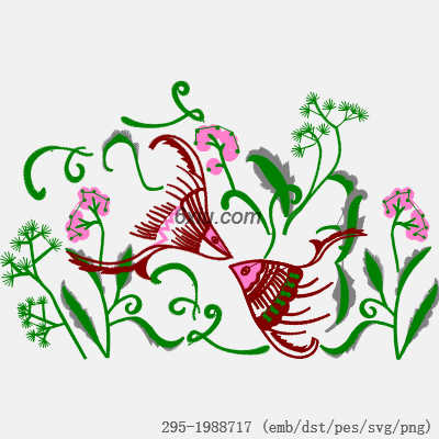 svg矢量绣花图下载
