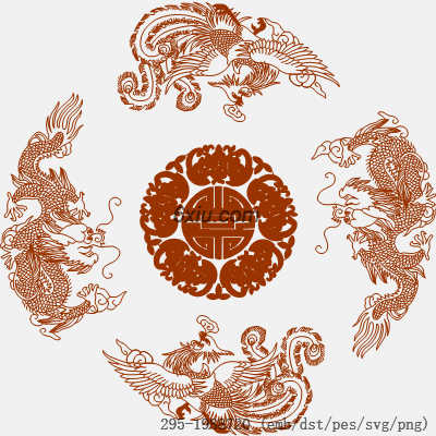 svg矢量绣花图下载