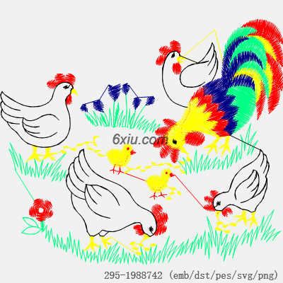svg矢量绣花图下载