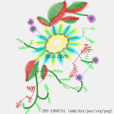 svg矢量绣花图下载