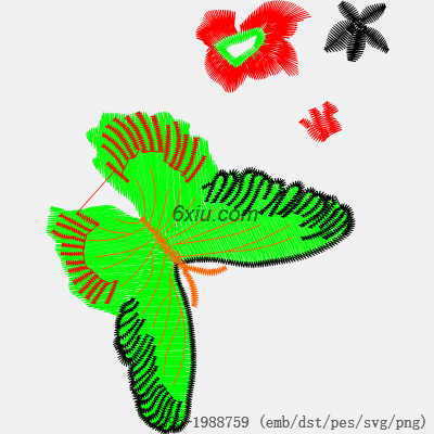 svg矢量绣花图下载