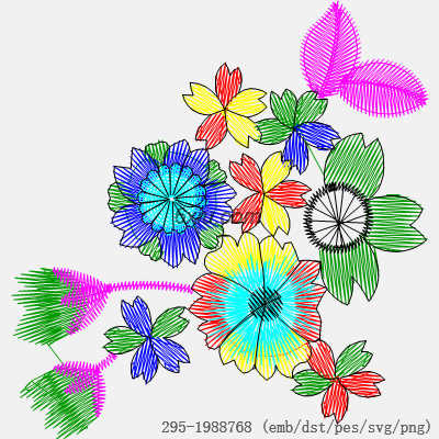 svg矢量绣花图下载