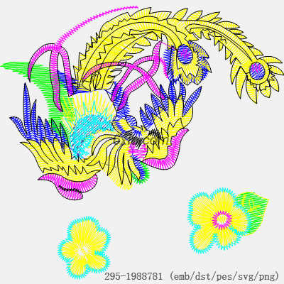 svg矢量绣花图下载