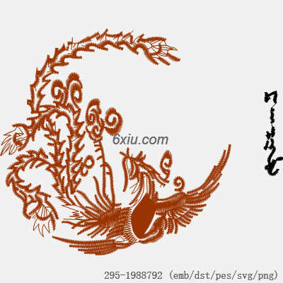 svg矢量绣花图下载
