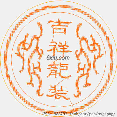 svg矢量绣花图下载