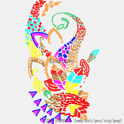 svg矢量绣花图下载