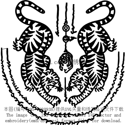 svg矢量绣花图下载