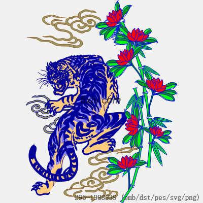 svg矢量绣花图下载