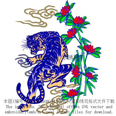 svg矢量绣花图下载