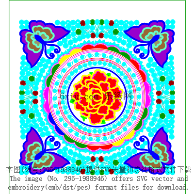 svg矢量绣花图下载
