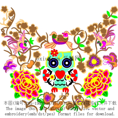 svg矢量绣花图下载