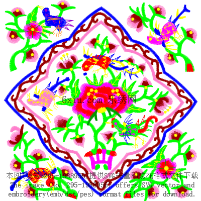 svg矢量绣花图下载