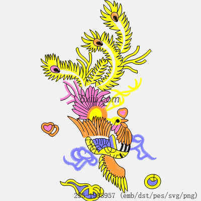svg矢量绣花图下载