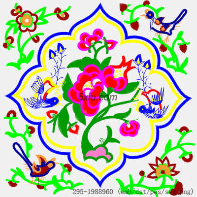 svg矢量绣花图下载