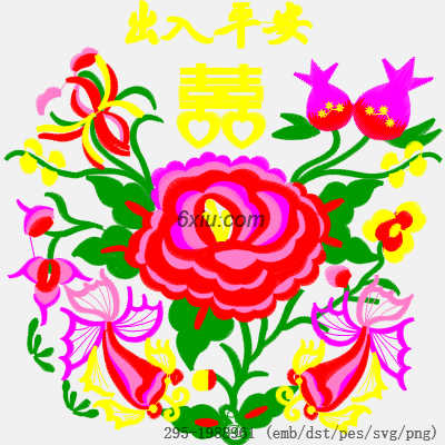 svg矢量绣花图下载