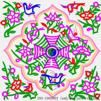 svg矢量绣花图下载