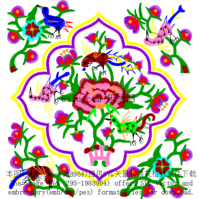 svg矢量绣花图下载