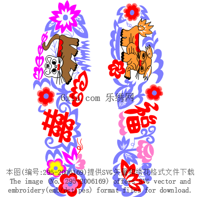 svg矢量绣花图下载