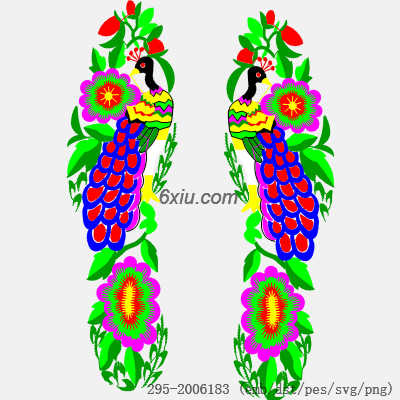 svg矢量绣花图下载