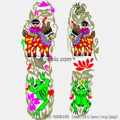 svg矢量绣花图下载
