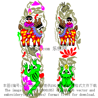 svg矢量绣花图下载