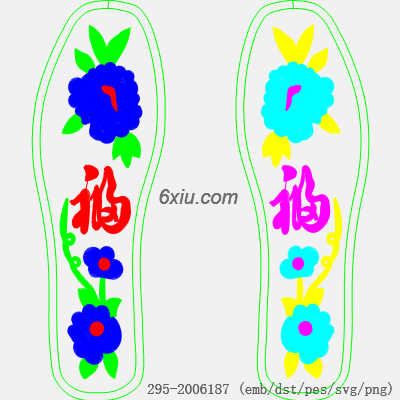 svg矢量绣花图下载