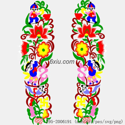 svg矢量绣花图下载