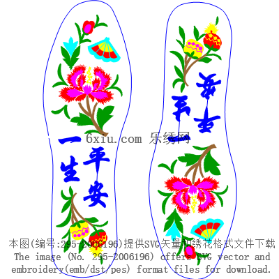 svg矢量绣花图下载