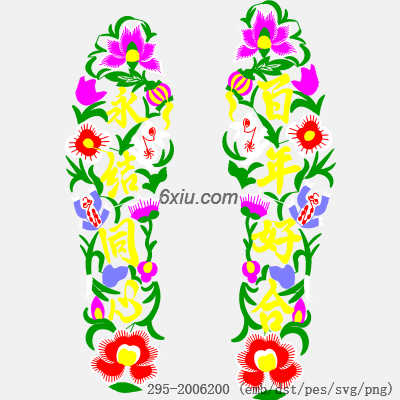 svg矢量绣花图下载