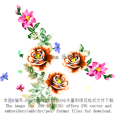 svg矢量绣花图下载