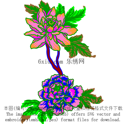 svg矢量绣花图下载