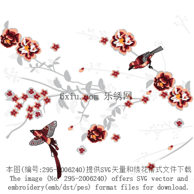 svg矢量绣花图下载