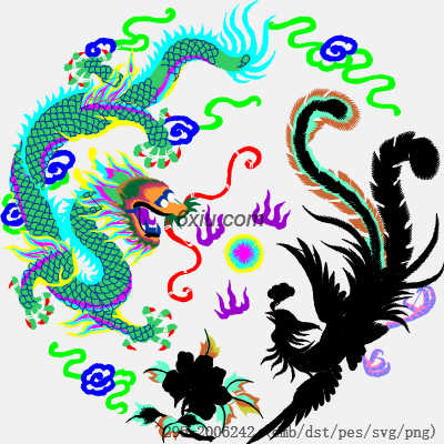 svg矢量绣花图下载