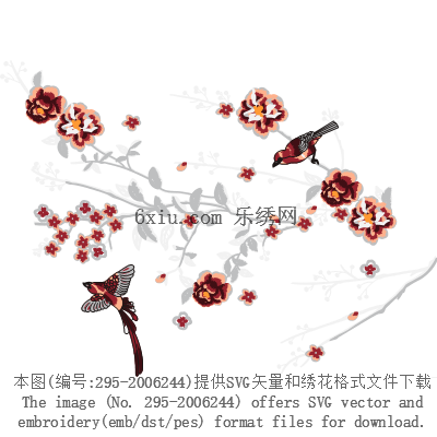 svg矢量绣花图下载