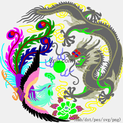 svg矢量绣花图下载