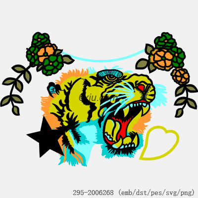 svg矢量绣花图下载