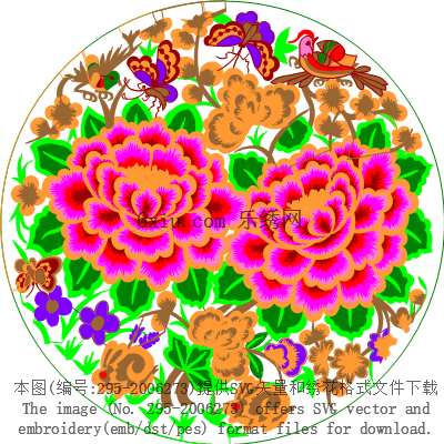 svg矢量绣花图下载