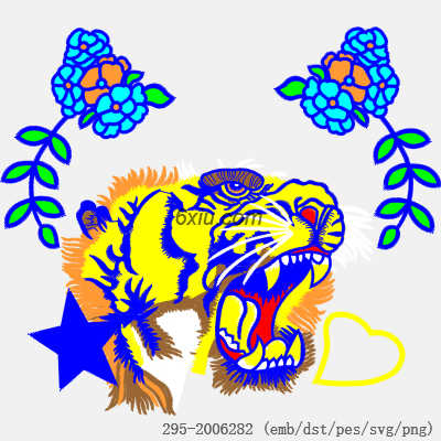 svg矢量绣花图下载