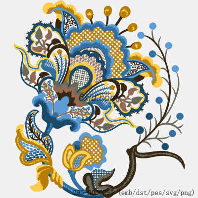 svg矢量绣花图下载