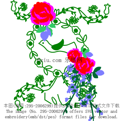 svg矢量绣花图下载