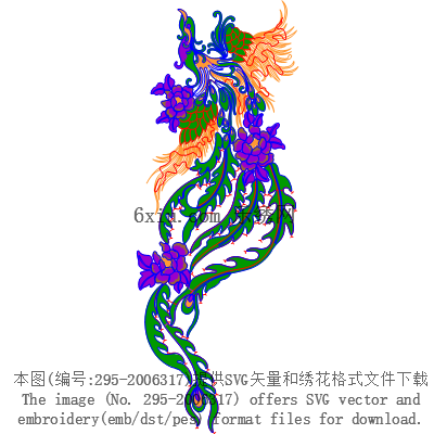 svg矢量绣花图下载